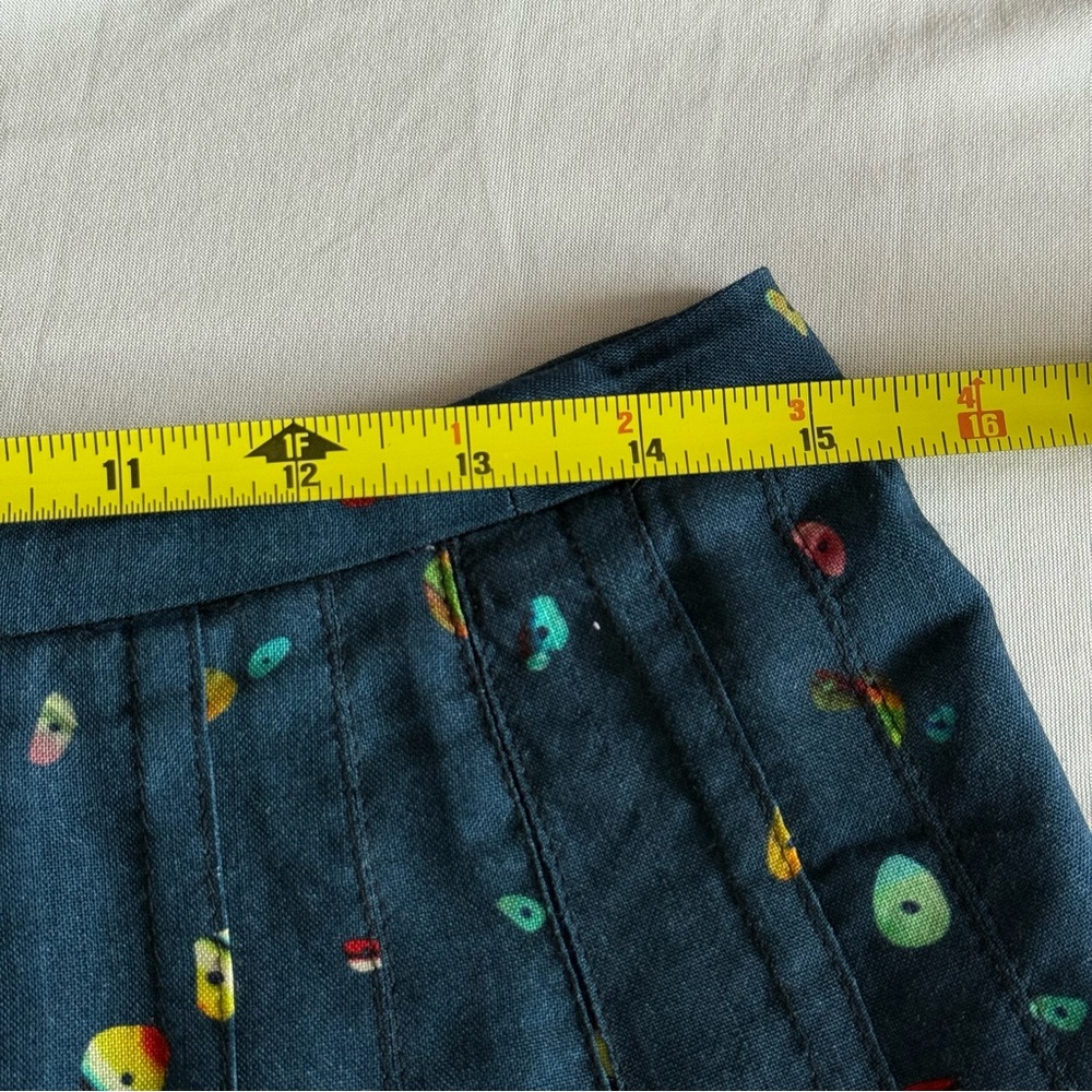 Akris Punto 100% Wool Midi Skirt Womens 10 A Line Blue Business Casual Designer - Picture 13 of 16